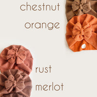 Chestnut Chunky Rib Turban
