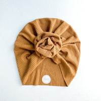 Chestnut Ribbed Turban