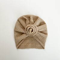 Tan Knit Turban