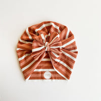 Rust Stripe Turban