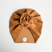 Camel Suede Corduroy Turban