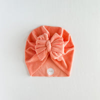 Tangerine Terry Cloth Turban