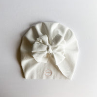 Ivory Thermal Waffle Turban
