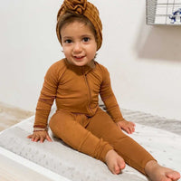 Copper Zipper Romper