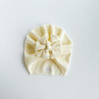 Ivory Waffle Turban