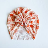 White Floral Turban