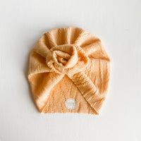 Creamsicle Cableknit Turban