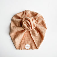 Salmon Gauze Turban