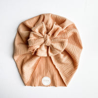 Salmon Gauze Turban