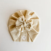 Ivory Crochet Knit Turban