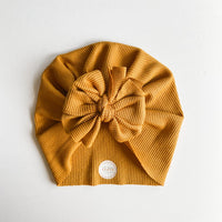 Mustard Thermal Waffle Turban
