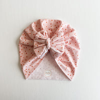 Pink Dottie Turban