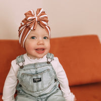 Rust Stripe Turban