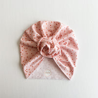 Pink Dottie Turban