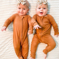 Copper Zipper Romper