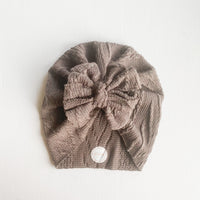 Cocoa Cableknit Turban