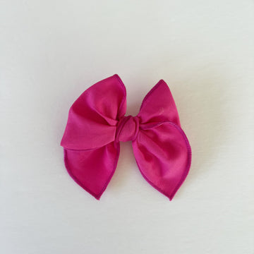 Hot Pink Midi Fable Bow || Serged