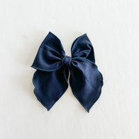 Navy Fable Bow || Serged || Customizable
