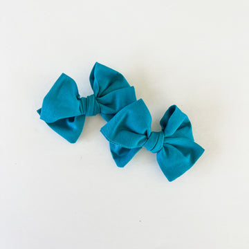 Bright Blue Mini Bow Set