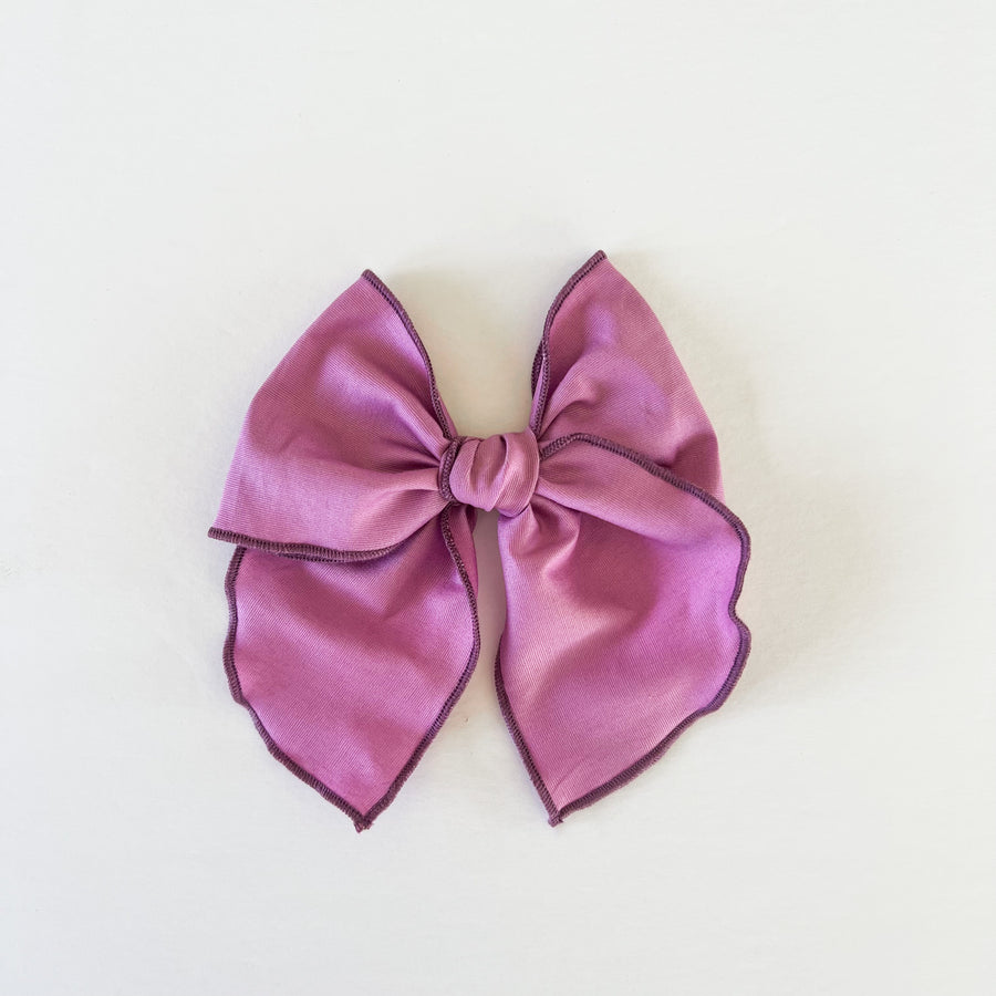 Bright Purple Fable Bow || Serged