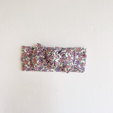 Purple Floral Headwrap