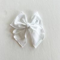 White Fable Bow || Serged || Customizable