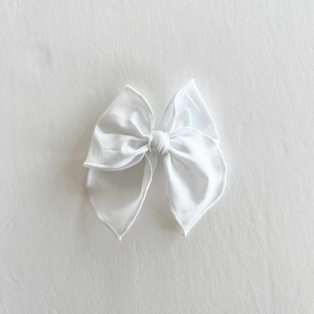 White Midi Fable Bow || Serged || Customizable