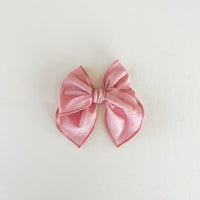 Pink Midi Fable Bow || Serged