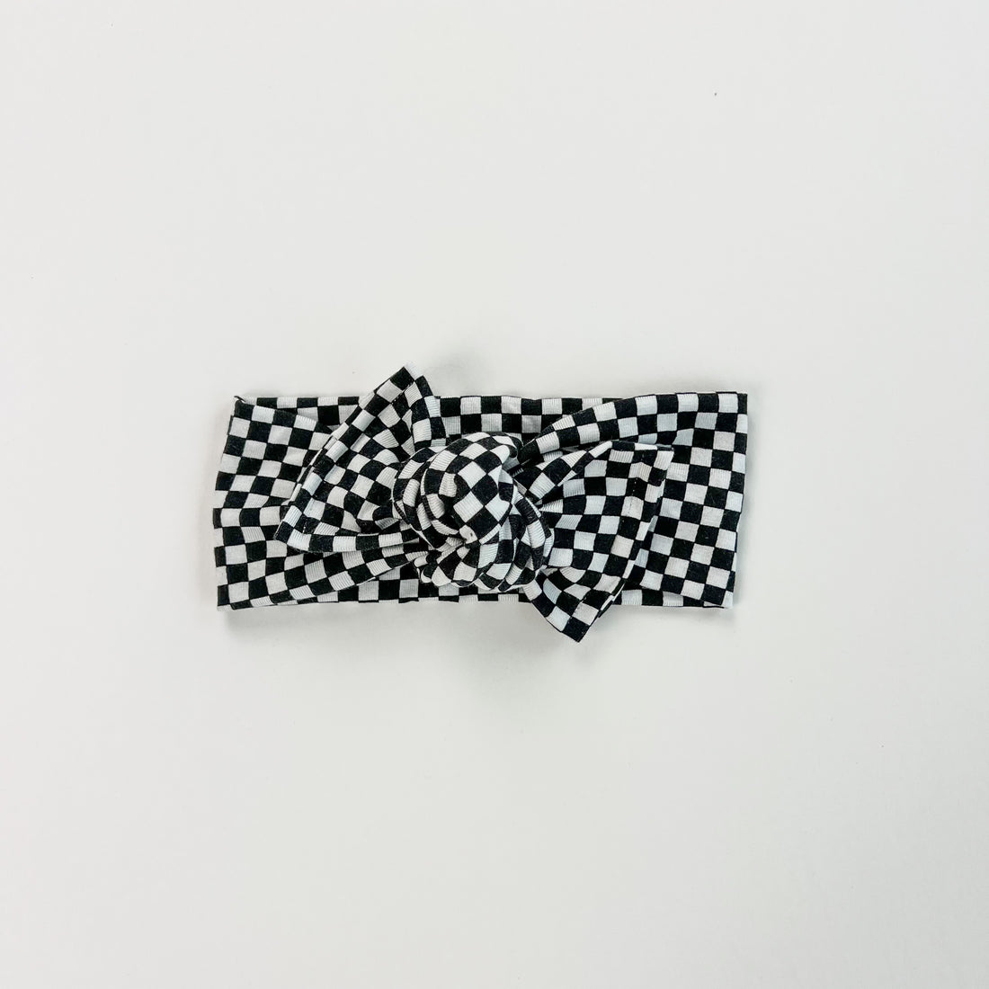 Black Checker Headwrap