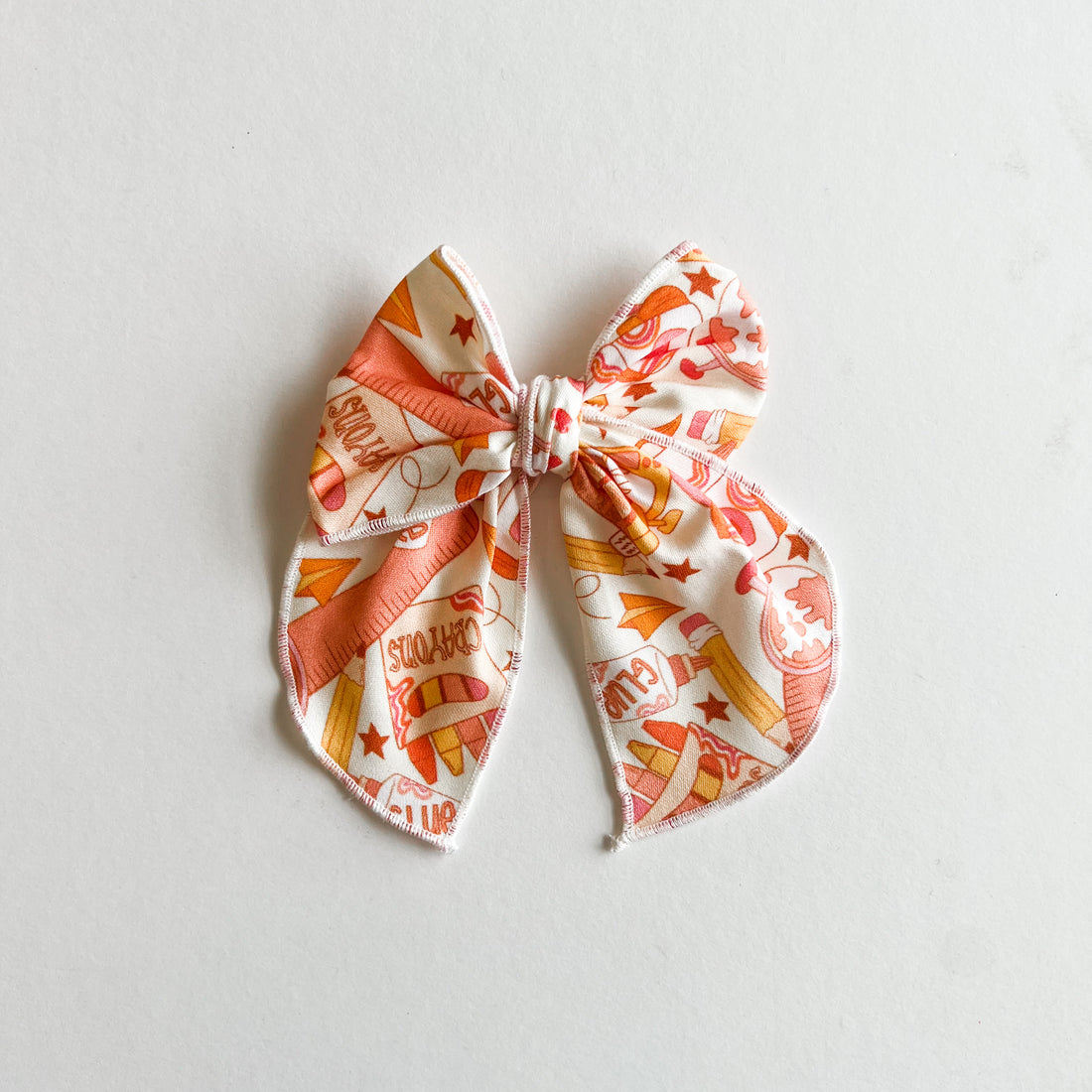 Back to School Fable Bow || Serged