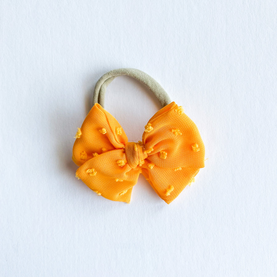 Mango Swiss Dot Midi Bow