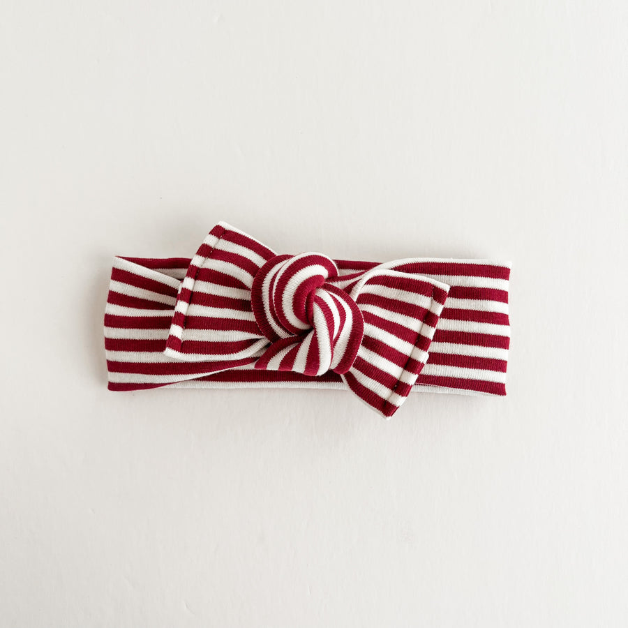 Cranberry Stripes Headwrap