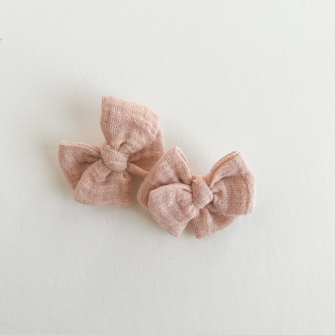 Pink Gauze Mini Bow Set