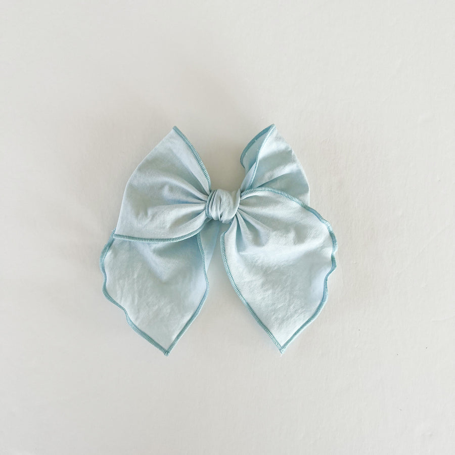 Light Blue Fable Bow || Serged