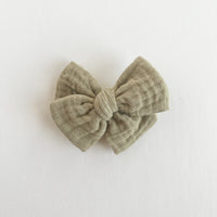 Sage Gauze Midi Bow