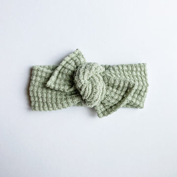 Mint Chunky Waffle Knit Headwrap