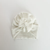 White Knit Turban