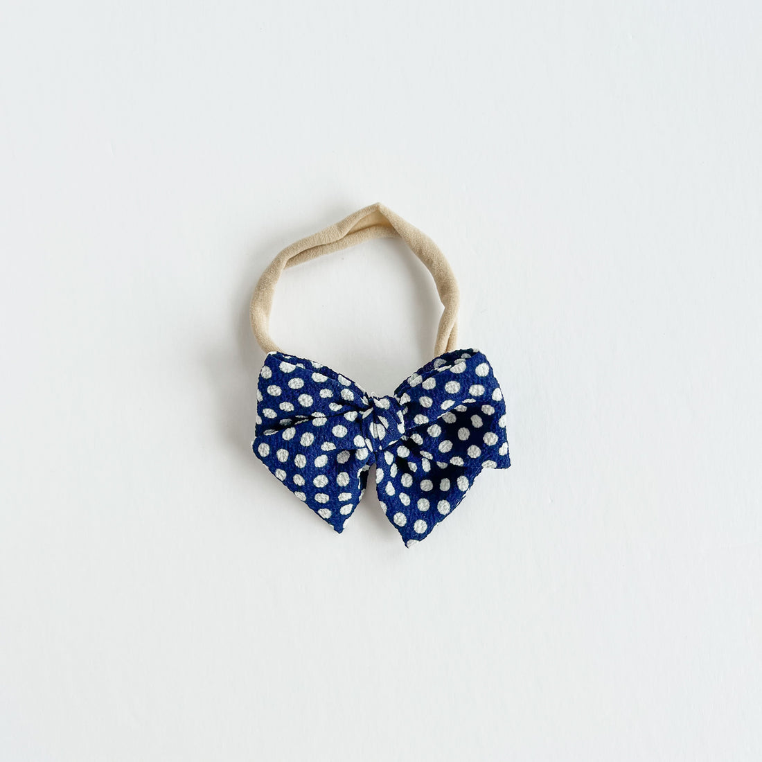 Blue Dots Midi Bow