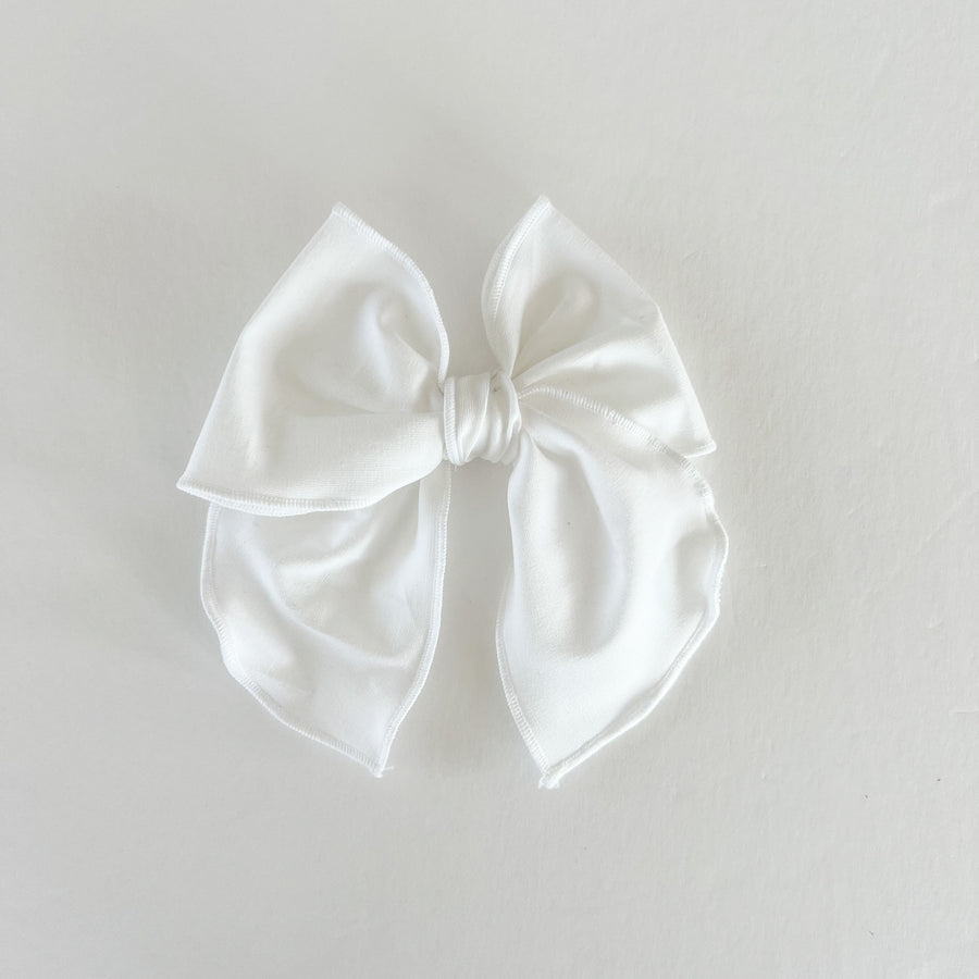 White Fable Bow || Serged