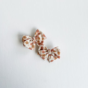 Rose + Rust Daisies Mini Bow Set