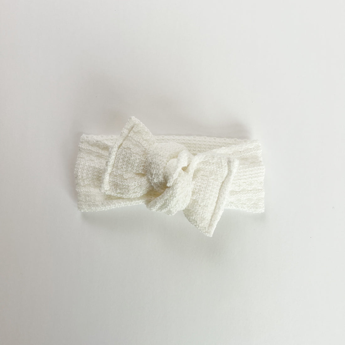 White Knit Headwrap