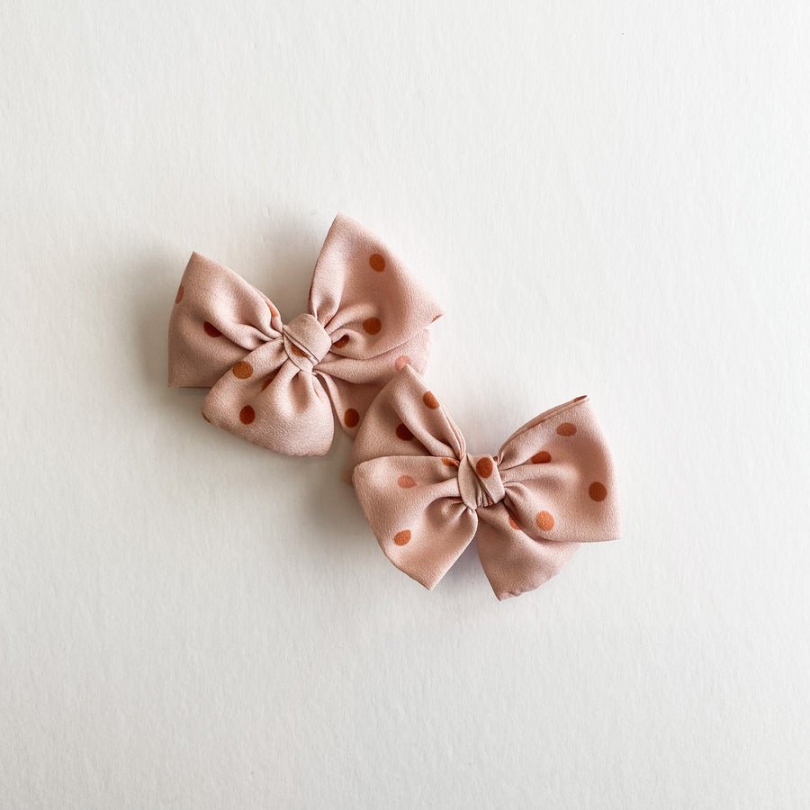Pink Dottie Mini Bow Set