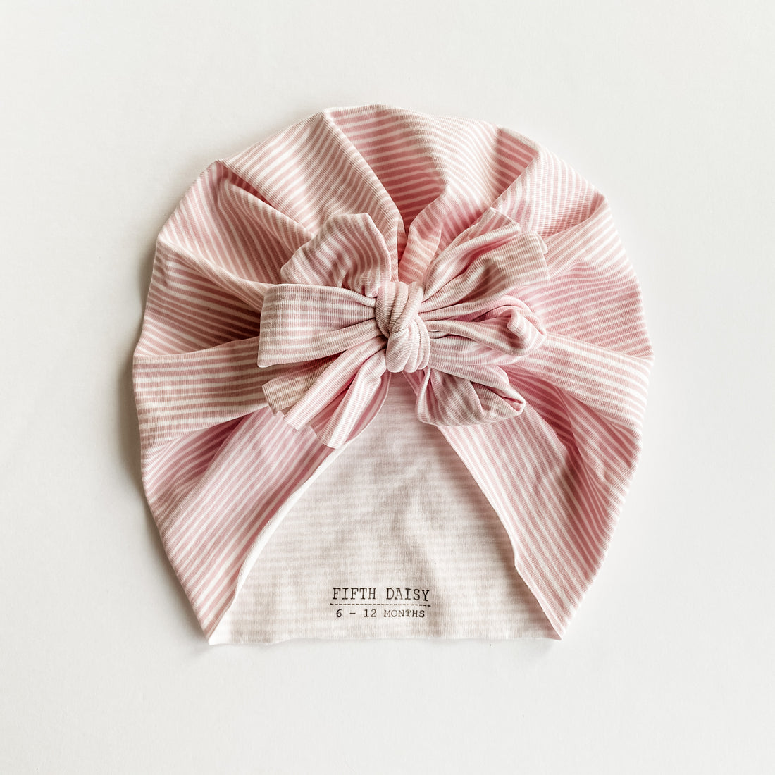 Pink Mini Stripe Turban