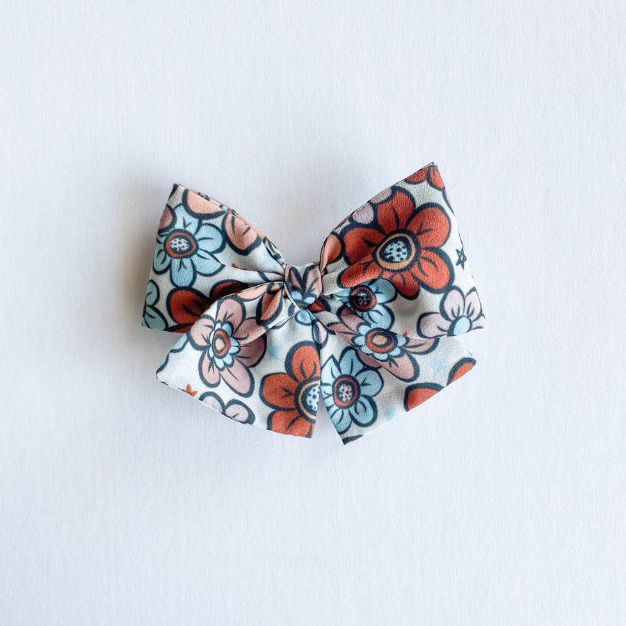 July Floral Midi Bow