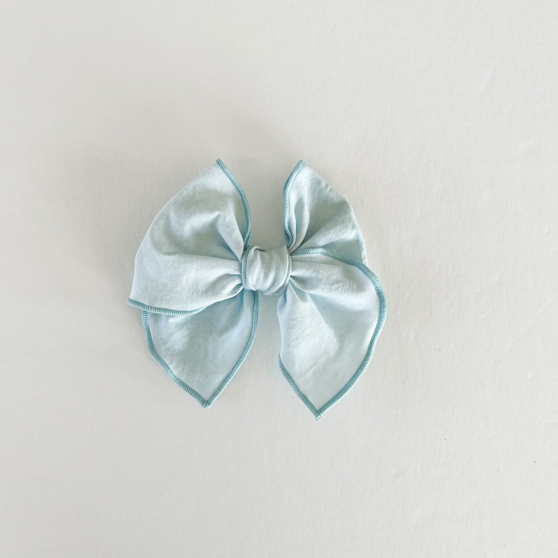 Light Blue Midi Fable Bow || Serged