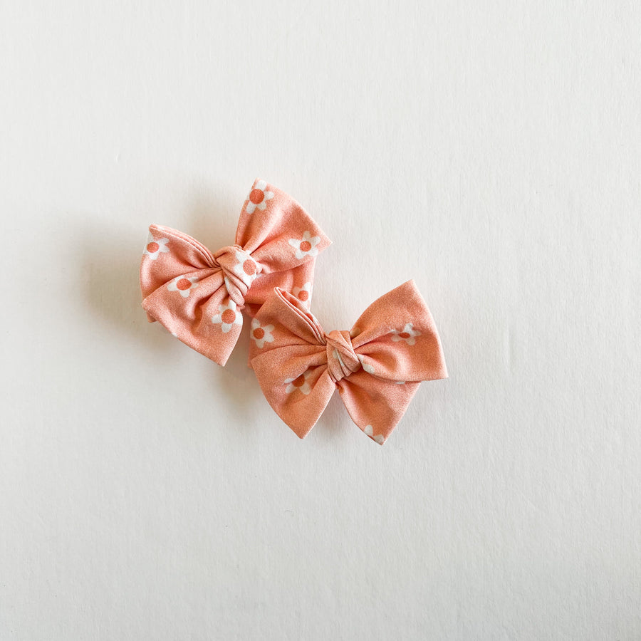 Pink Daisies Mini Bow Set